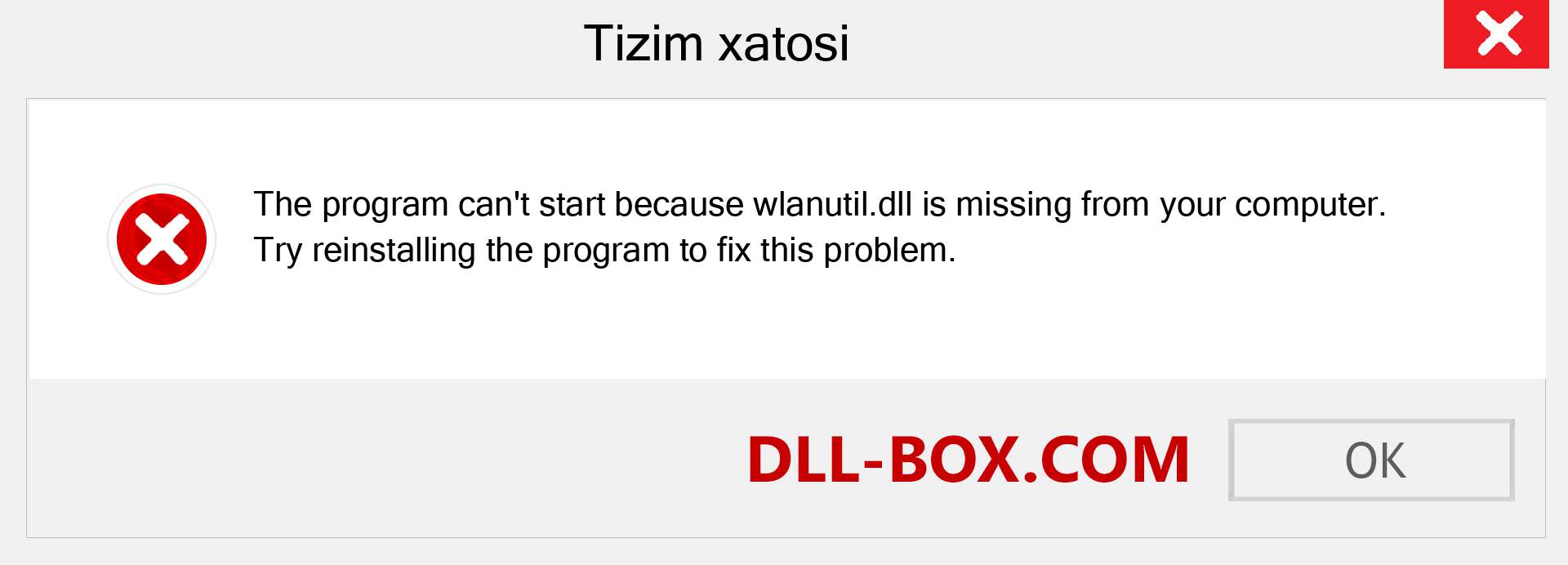 wlanutil.dll fayli yo'qolganmi?. Windows 7, 8, 10 uchun yuklab olish - Windowsda wlanutil dll etishmayotgan xatoni tuzating, rasmlar, rasmlar